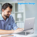 Faltbarer, verstellbarer Laptopständer aus Aluminium mit Wärmeableitung für PC, Tablet und Notebook