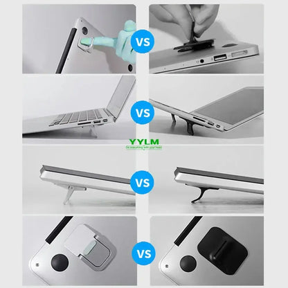 Support pour ordinateur portable, pieds mini amovibles , en aluminium pour MacBook, Huawei, Xiaomi