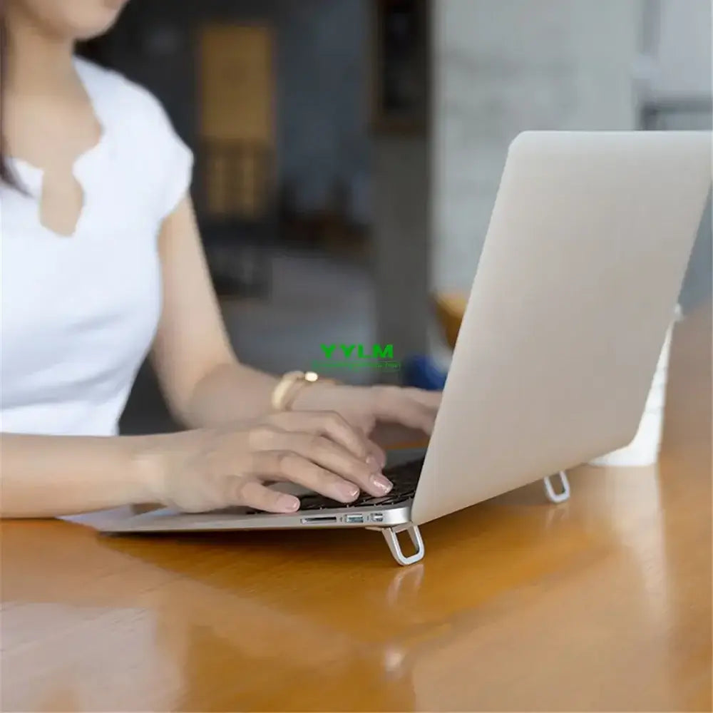 Support pour ordinateur portable, pieds mini amovibles , en aluminium pour MacBook, Huawei, Xiaomi