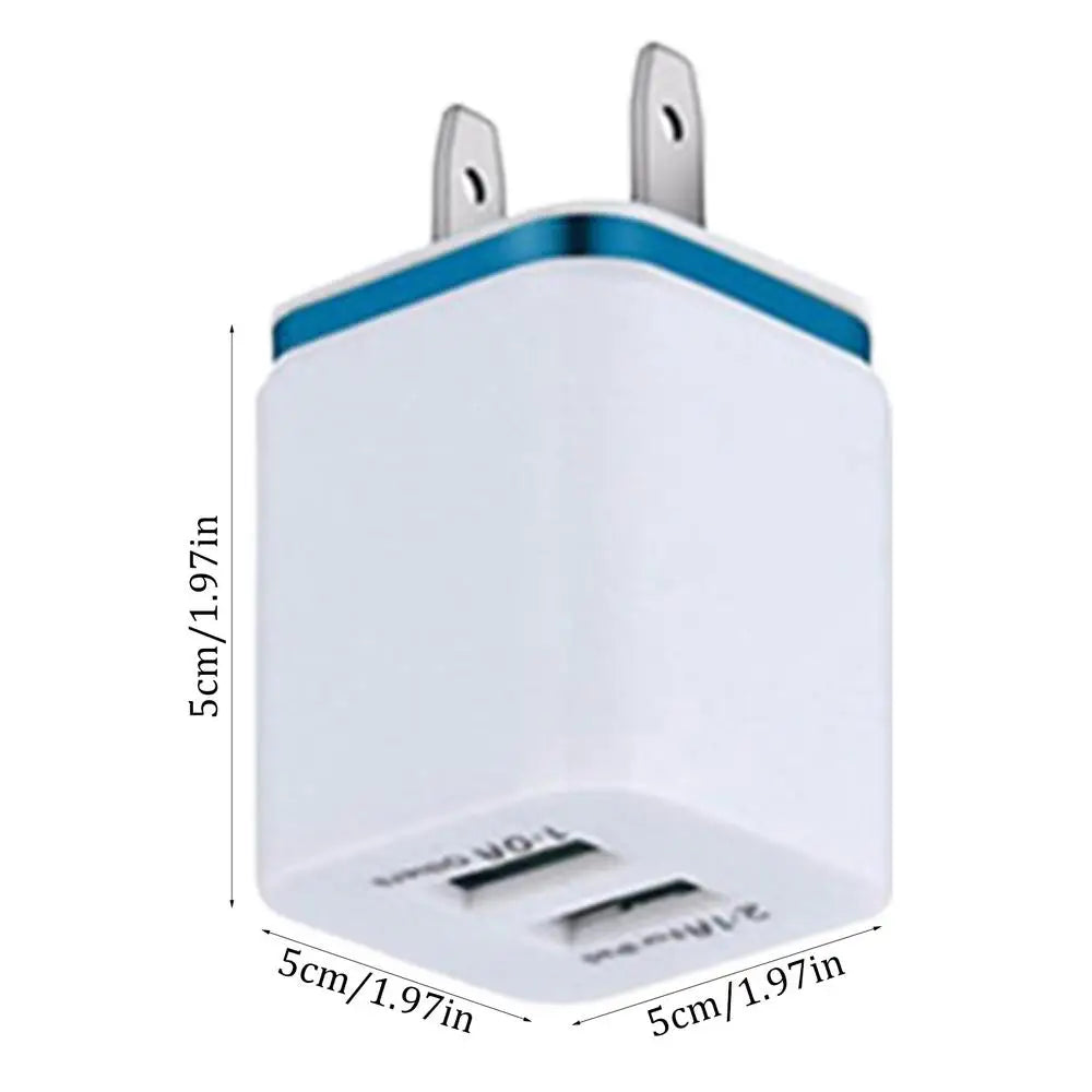 3A Dual-USB-Schnellladefunktion für Mobiltelefone mit intelligenter Ladefunktion, tragbares Netzteil für unterwegs