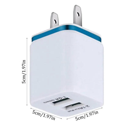 3A Dual-USB-Schnellladefunktion für Mobiltelefone mit intelligenter Ladefunktion, tragbares Netzteil für unterwegs