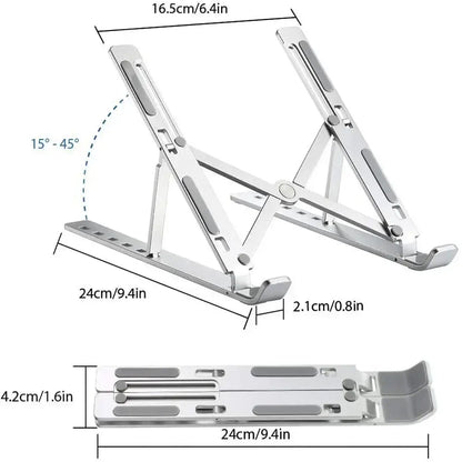 Support d'ordinateur portable ergonomique réglable dissipation de chaleur , compatible tablette