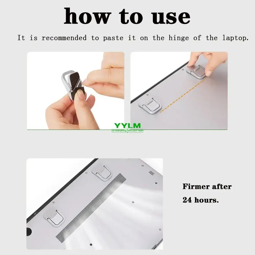 Support pour ordinateur portable, pieds mini amovibles , en aluminium pour MacBook, Huawei, Xiaomi