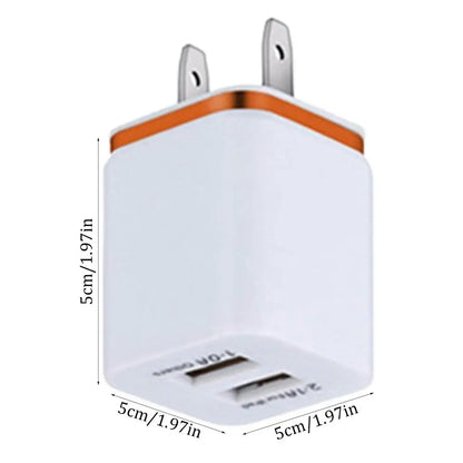 3A Dual-USB-Schnellladefunktion für Mobiltelefone mit intelligenter Ladefunktion, tragbares Netzteil für unterwegs