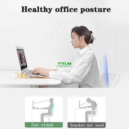 Support pour ordinateur portable, pieds mini amovibles , en aluminium pour MacBook, Huawei, Xiaomi