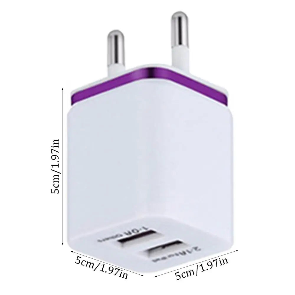 3A Dual-USB-Schnellladefunktion für Mobiltelefone mit intelligenter Ladefunktion, tragbares Netzteil für unterwegs