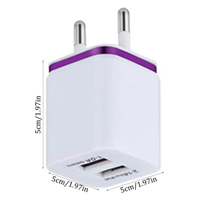 3A Dual-USB-Schnellladefunktion für Mobiltelefone mit intelligenter Ladefunktion, tragbares Netzteil für unterwegs