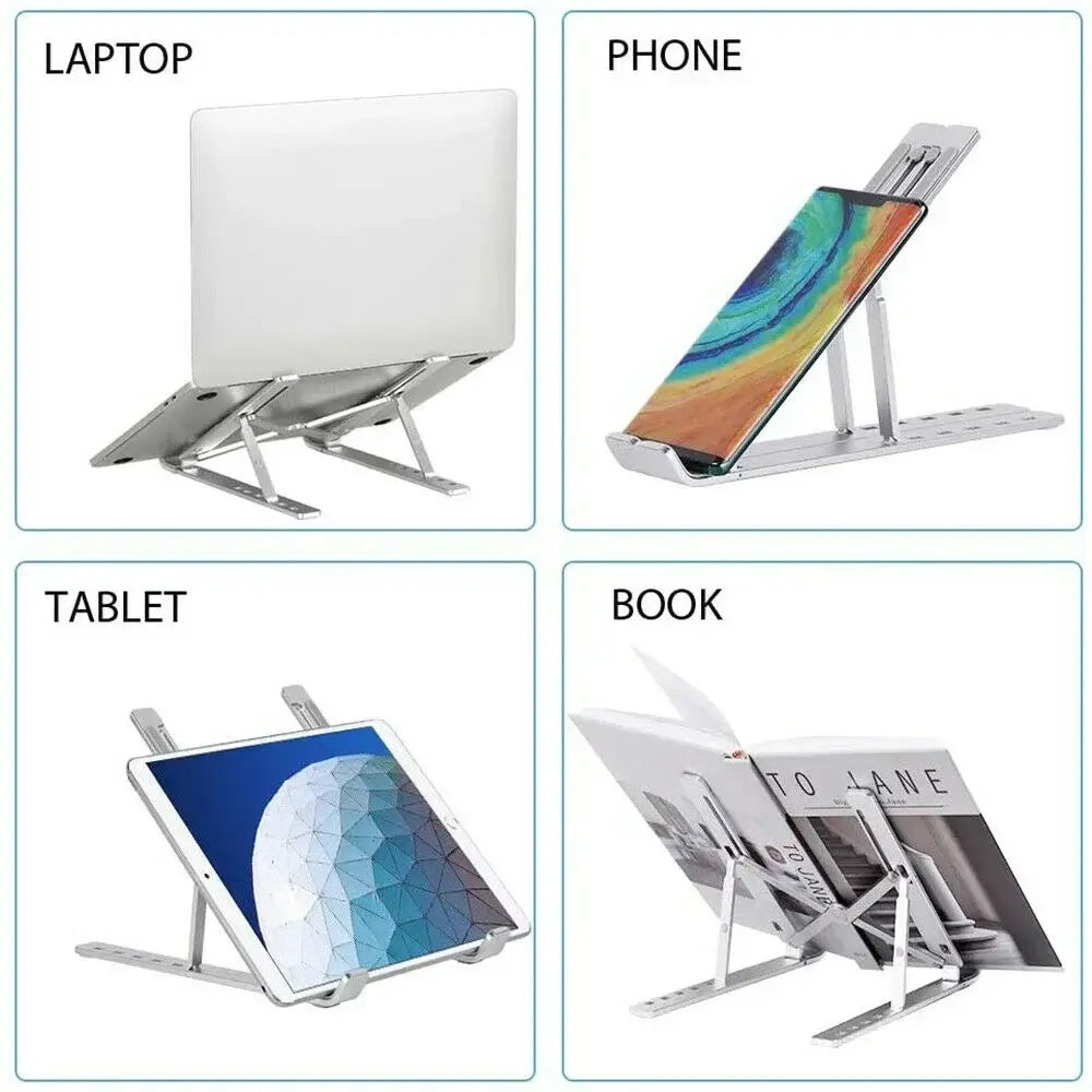 Support d'ordinateur portable ergonomique réglable dissipation de chaleur , compatible tablette
